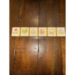 Six Sealed Delagar English Bath Cube Set Made in England Floral Scents 9 oz (4c)